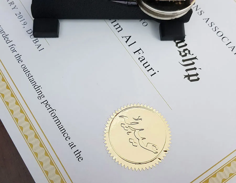 Gold Foil Business Cards Dubai